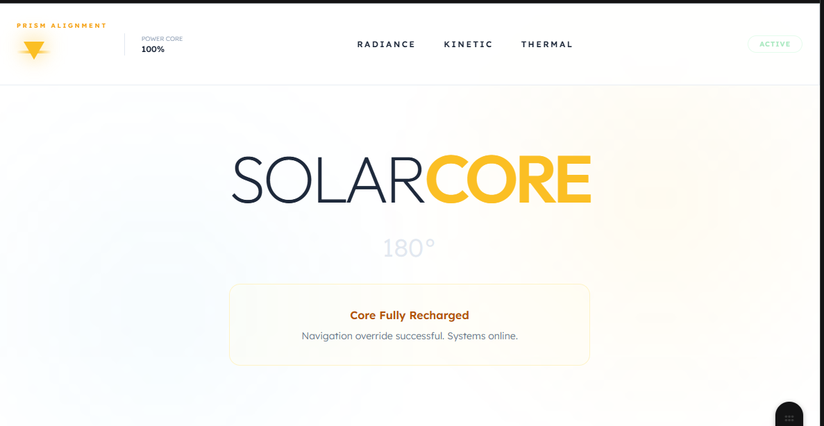 Prism Alignment Navigation bar