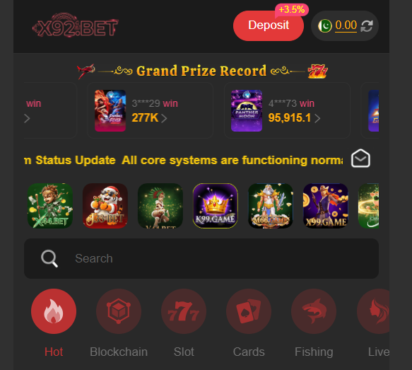 X92 Game Download Apk (Online Earning App) For Pakistan Official Version 1..2